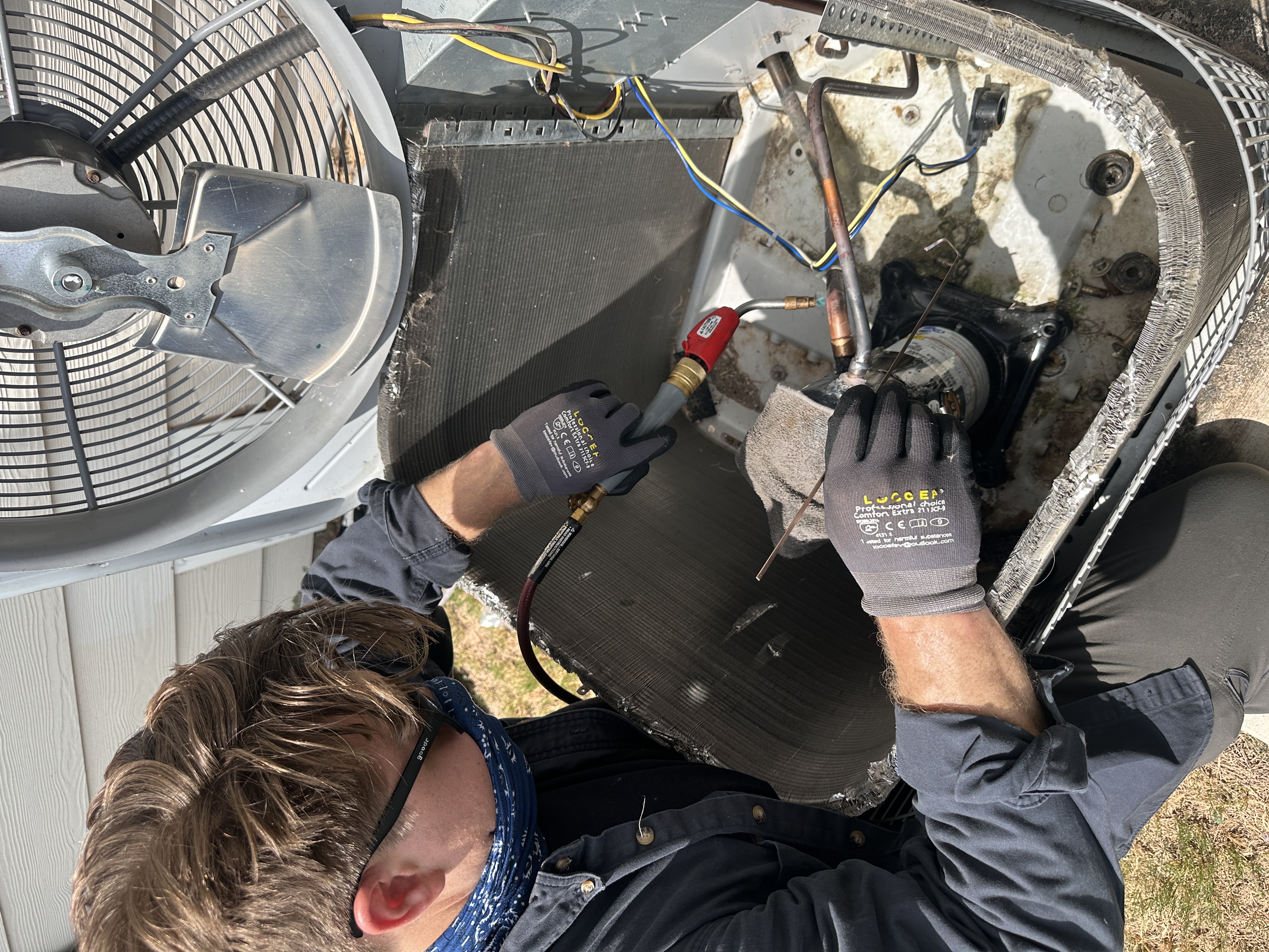 Everest Mechanical Systems technician at work